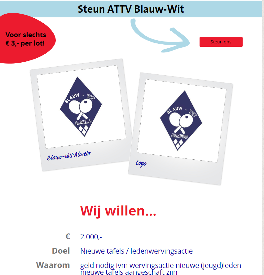 update grote clubactie